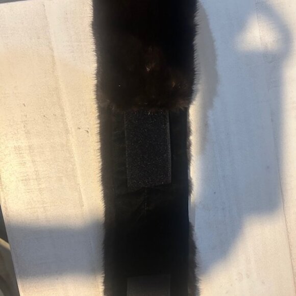 dark brown Mink Fur Headband - Picture 4 of 8